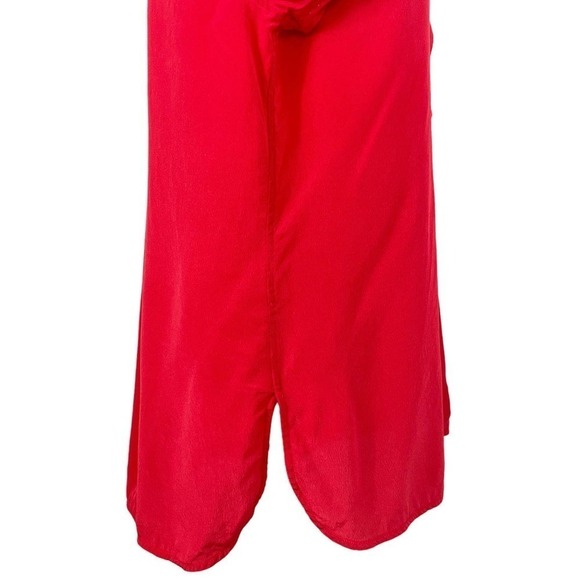 Equipment Kenley Silk Flare Sleeve Blouse Red Medium Classy Sophisticated Casual - Picture 7 of 12